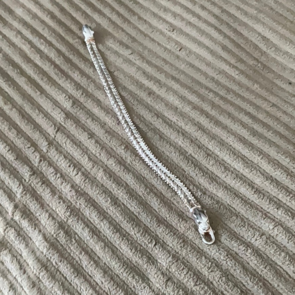Sterling Silver Bracelet with Panther head clasp